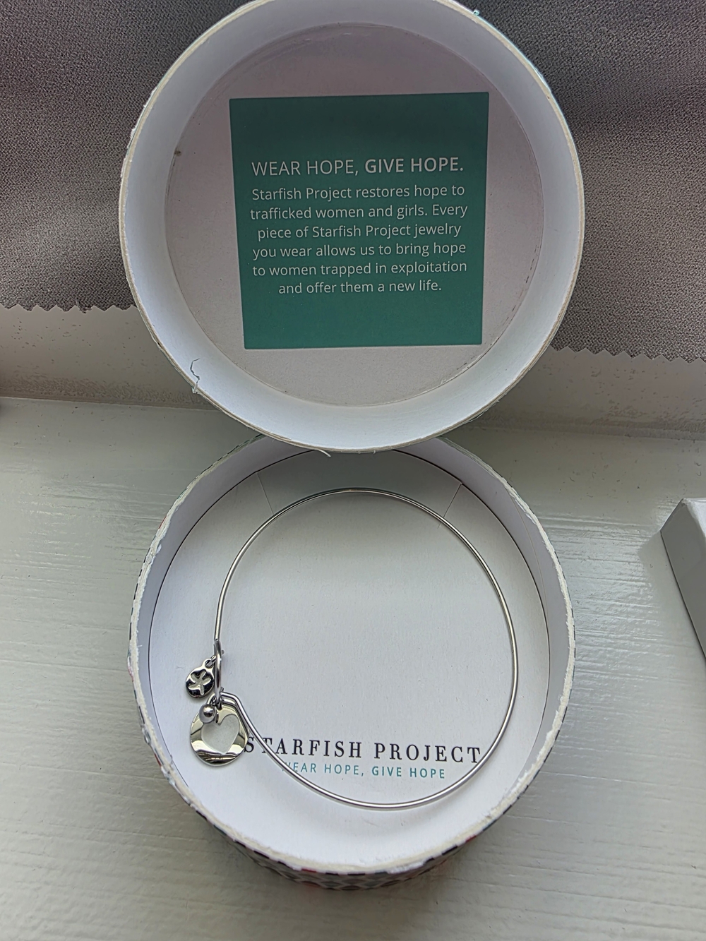 Silver Charm Bangle Bracelet - Silver